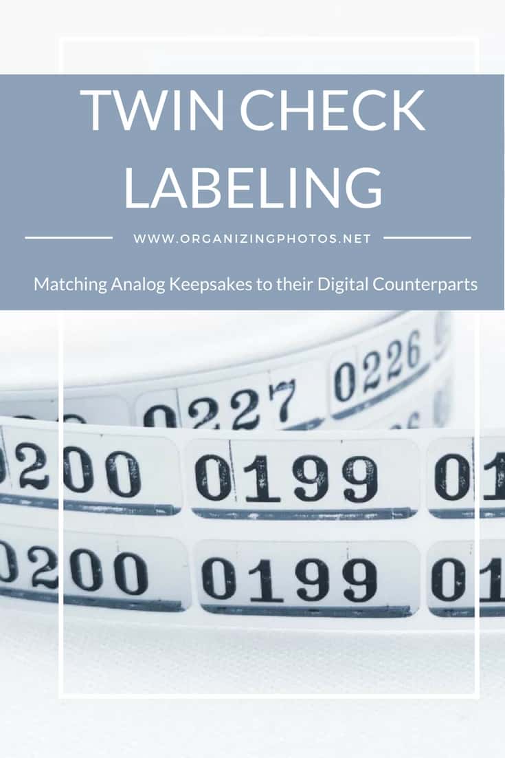 Twin Check Labeling: Matching Analog Keepsakes to their Digital ...