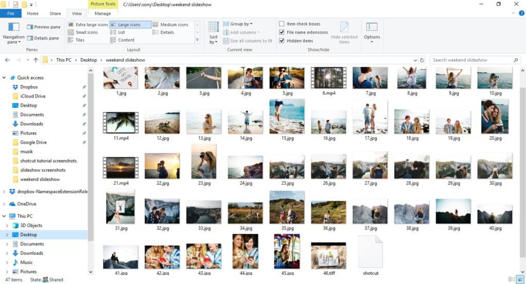 How to create a photo and video slideshow with Shotcut on Windows and Mac | OrganizingPhotos.net