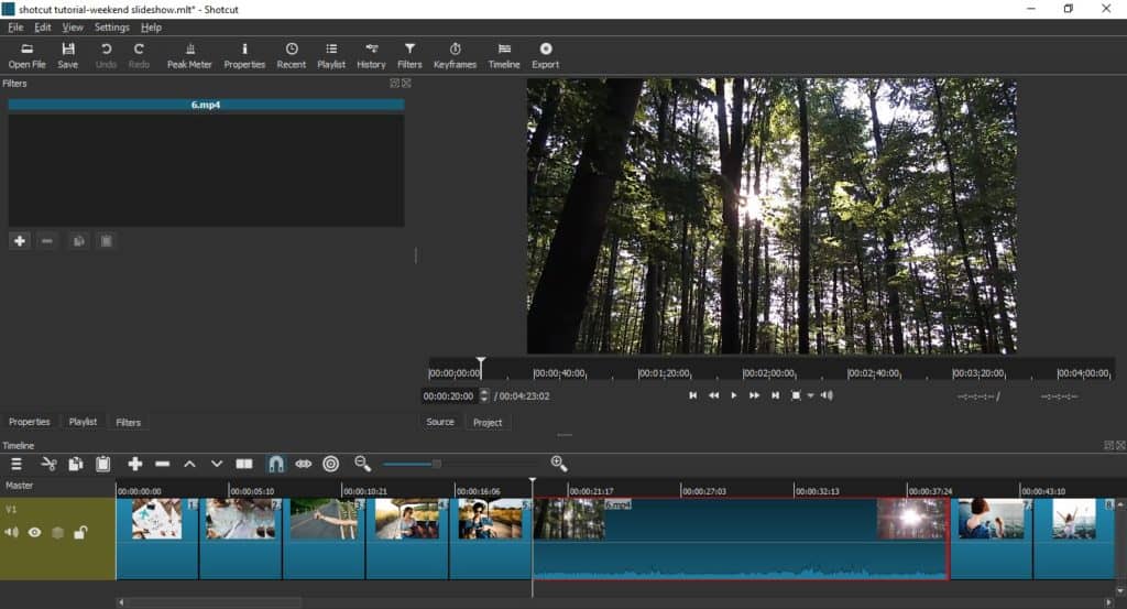 How to create a photo and video slideshow with Shotcut on Windows and Mac | OrganizingPhotos.net