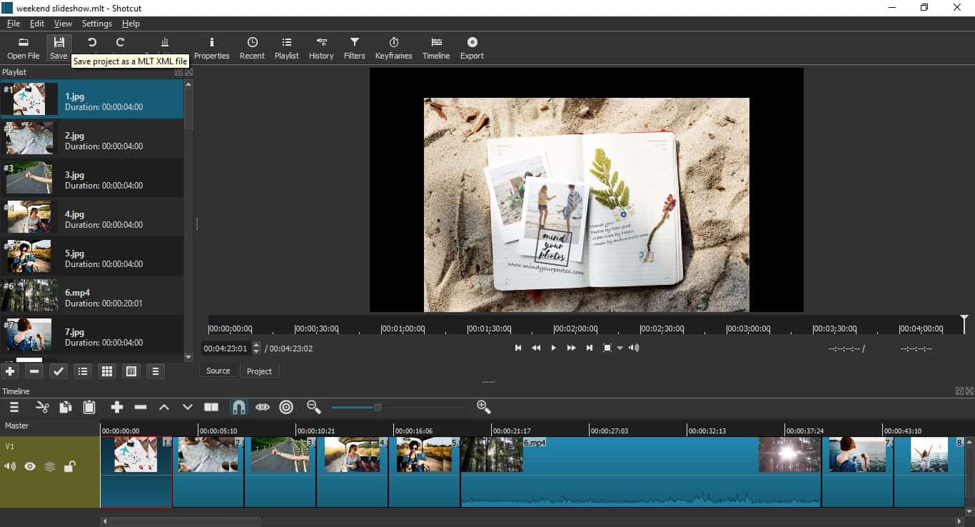 Shotcut video editor