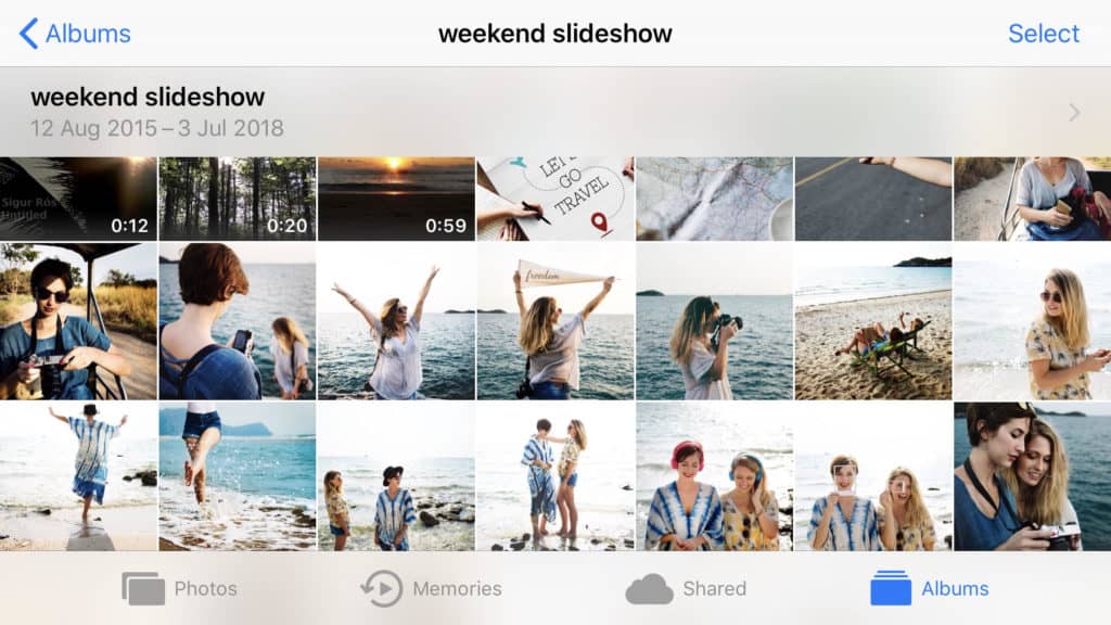 How to Create a Photo & Video Slideshow with FilmoraGo - Organizing Photos