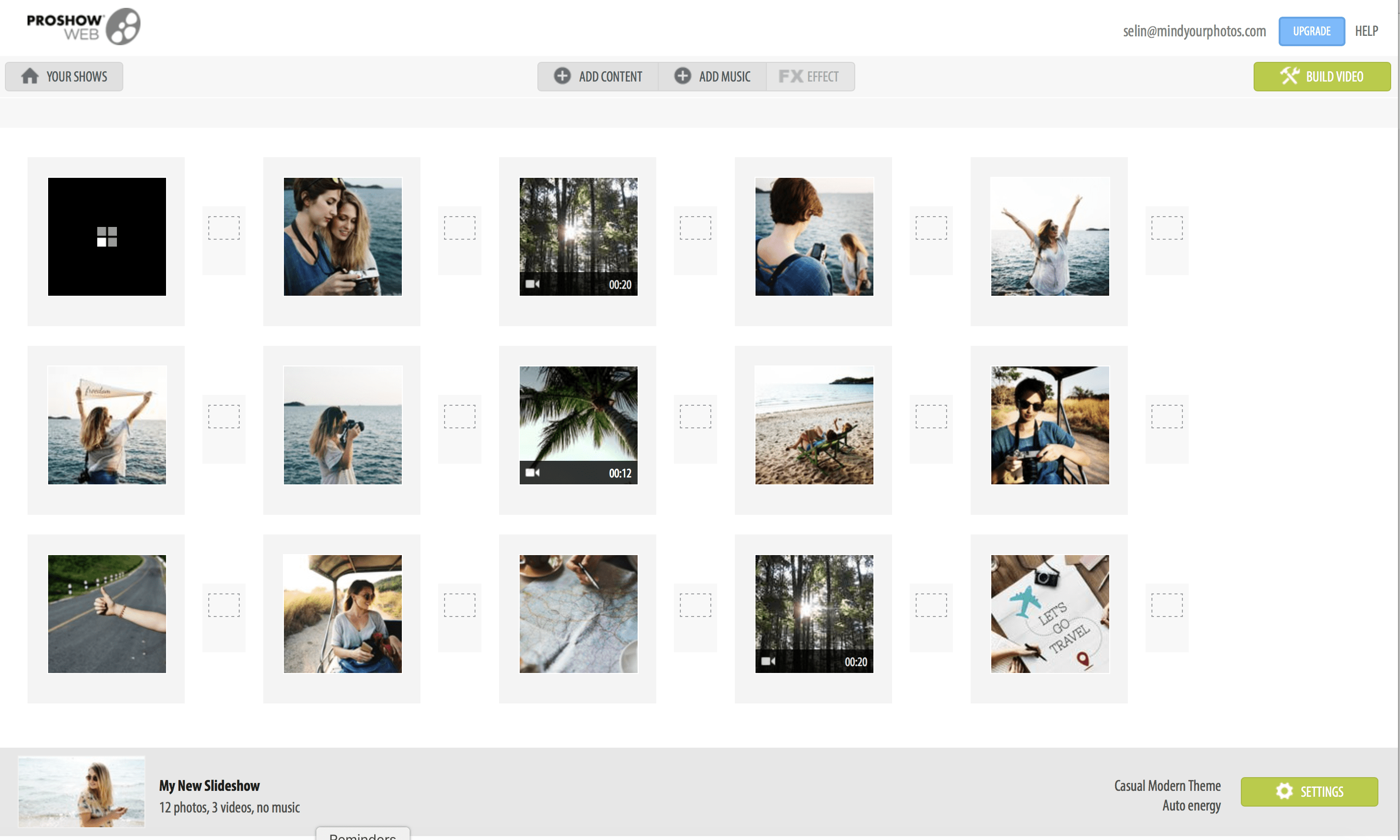 Cómo Crear una presentación de Diapositivas de Fotos y videos Como un Profesional con ProShow Web | OrganizingPhotos.net