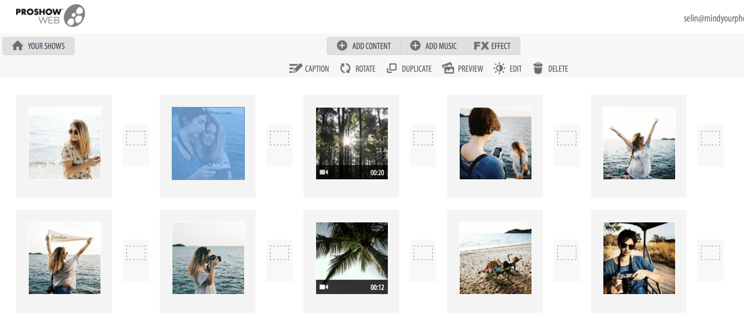 ProShow Webでプロのような写真やビデオのスライドショーを作成する方法|OrganizingPhotos.netあなたは右のProShowの内部にあなたの写真に基本的な編集を行うことができます。