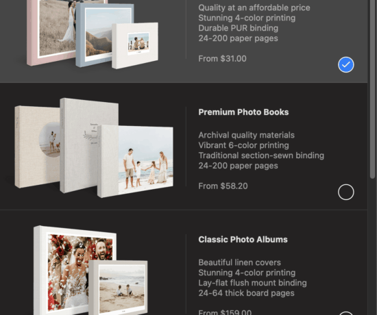 How to Create Milk Photo Books within Apple Photos | OrganizingPhotos.net